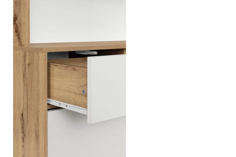 Mohak Byrå m. Överskåp - Vit/Brun - Förvaring - Förvaringsmöbler - Byrå