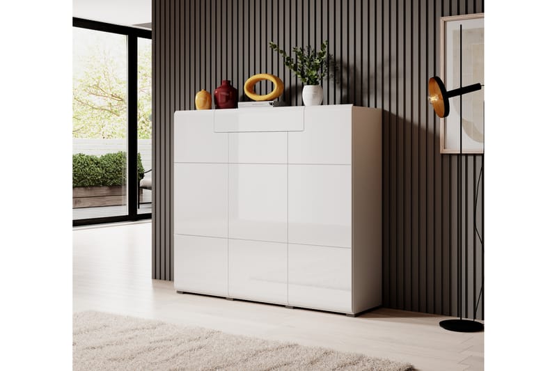 MOKKIRA Highboard 39x147 cm Vit - Förvaring - Förvaringsmöbler - Byrå