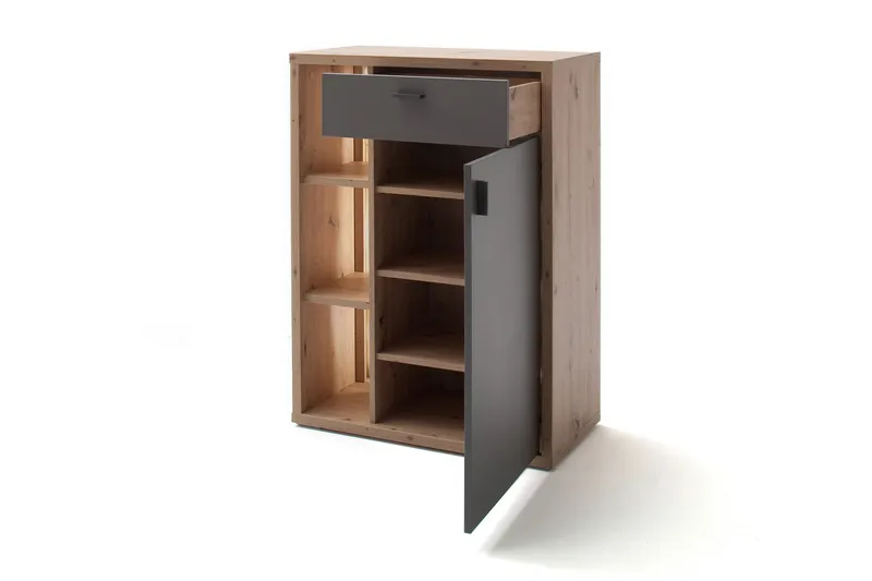 Nacimento Byrå 37x76 cm - Grå/Natur - Förvaring - Förvaringsmöbler - Byrå