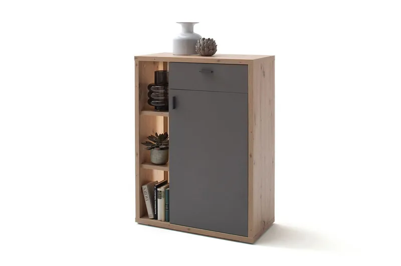Nacimento Byrå 37x76 cm - Grå/Natur - Förvaring - Förvaringsmöbler - Byrå