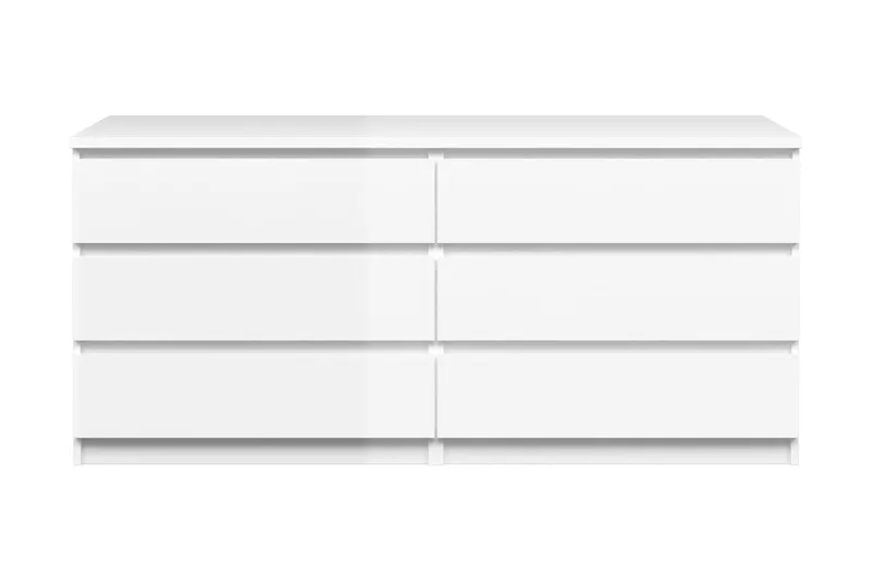 Naia Byrå 154 cm - Vit/Högglans - Förvaring - Förvaringsmöbler - Byrå