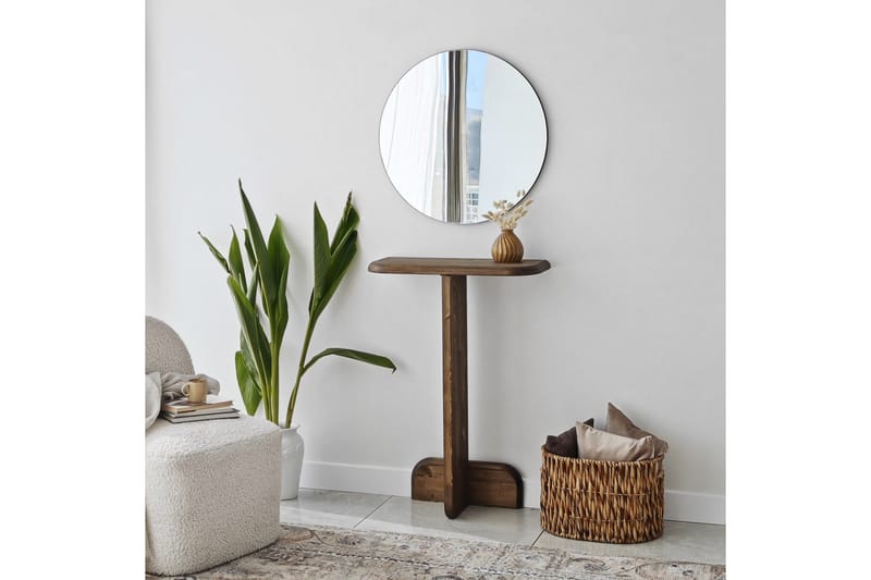 Nariyuki Byrå - Valnöt - Möbler - Vardagsrum - Soffbord & vardagsrumsbord - Sidobord & lampbord - Piedestal & pelarbord