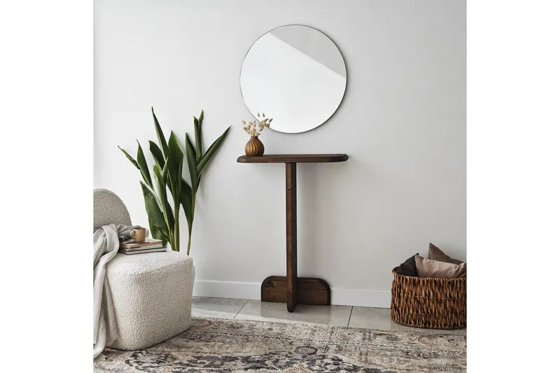 Nariyuki Byrå - Valnöt - Möbler - Vardagsrum - Soffbord & vardagsrumsbord - Sidobord & lampbord - Piedestal & pelarbord