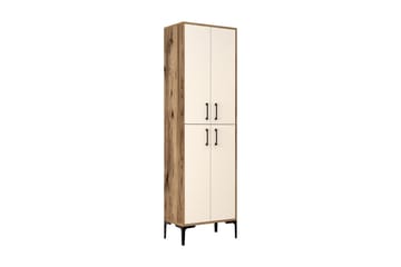 NAUEN Highboard 60x35 cm Mörkbrun/Beige