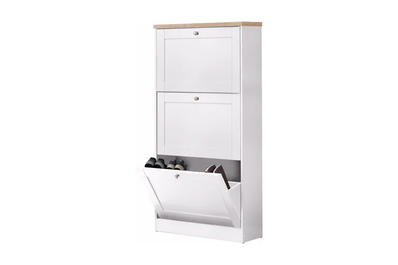 Naveen Skolåda 70x130 cm - Vit/Brun - Förvaring - Förvaringsmöbler - Byrå