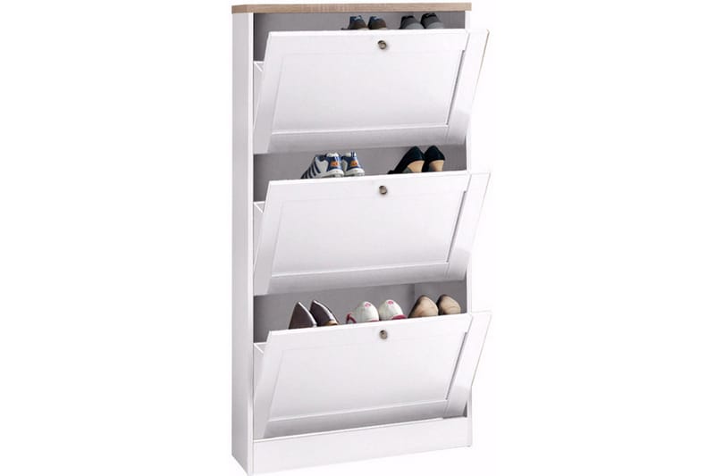 Naveen Skolåda 70x130 cm - Vit/Brun - Förvaring - Sko- & klädförvaring - Skoförvaring - Skolåda