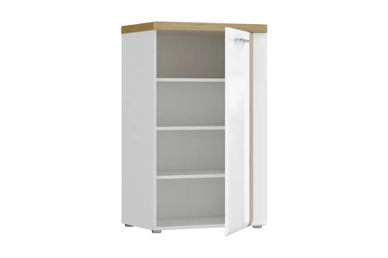 Nessebar Highboard 44x61 cm - Vit/Brun - Förvaring - Förvaringsmöbler - Byrå