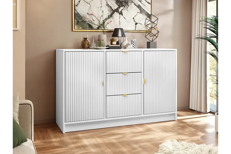 Novaj Highboard - Vit - Förvaring - Förvaringsmöbler - Byrå