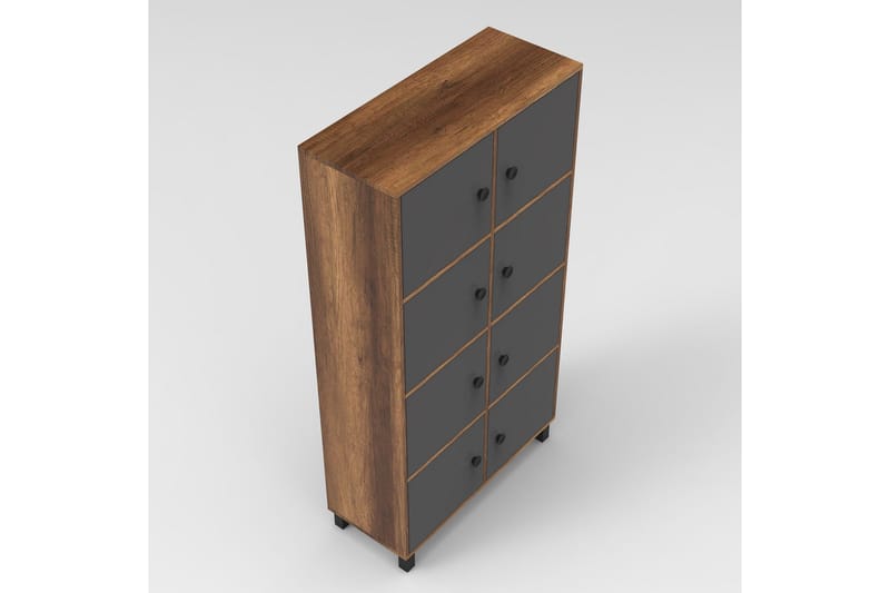 Numandro Highboard 40x96 cm - Teak/Antracit - Förvaring - Förvaringsmöbler - Byrå