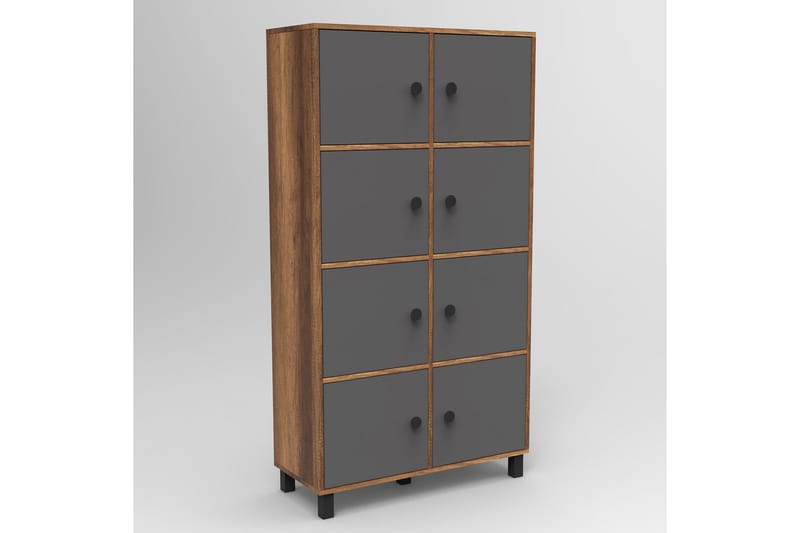 Numandro Highboard 40x96 cm - Teak/Antracit - Förvaring - Förvaringsmöbler - Byrå