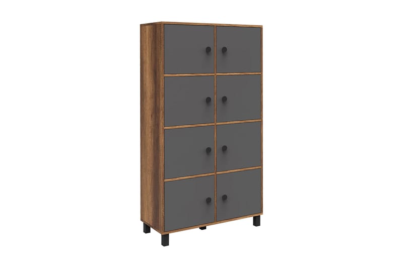 Numandro Highboard 40x96 cm, Teak/Antracit