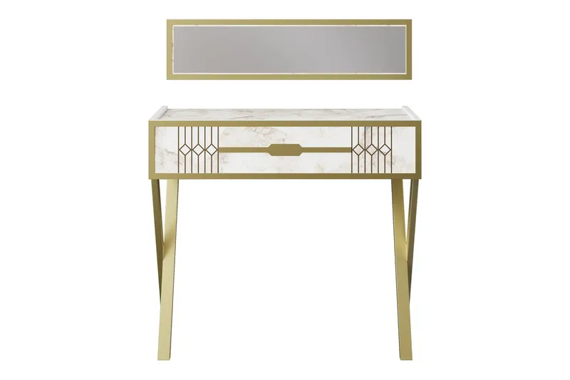 Ocotla Byrå 90x32 cm Låda - Vit - Möbler - Bord - Sminkbord