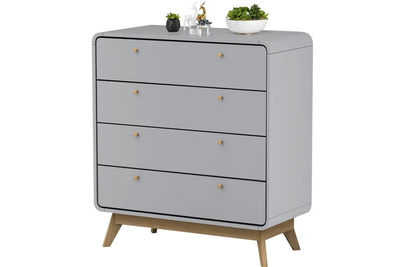 Olivet Byrå 80x39 cm - Grå - Förvaring - Förvaringsmöbler - Byrå