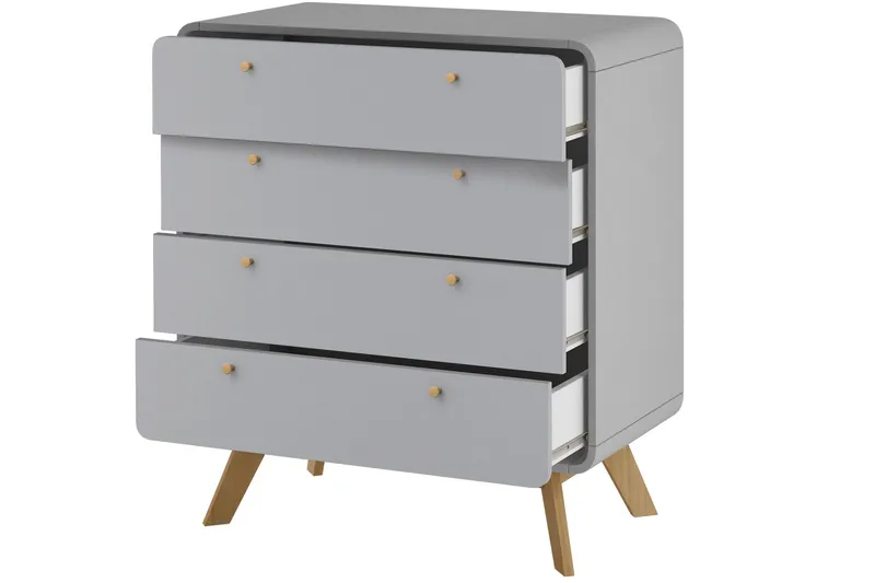 Olivet Byrå 80x39 cm - Grå - Förvaring - Förvaringsmöbler - Byrå