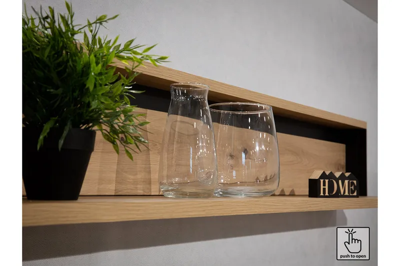 Quant Byrå 41x130 cm - Ek/Svart - Förvaring - Förvaringsmöbler - Byrå