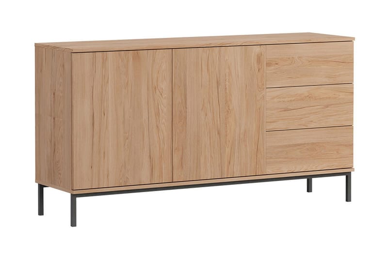 QUSAR Skåpsbyrå 150x80x41  cm Natur/Svart - Förvaring - Förvaringsmöbler - Byrå