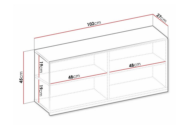 Rathmore Highboard Ljusbrun - Förvaring - Förvaringsmöbler - Byrå