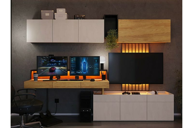 Rathmore Highboard NO_BRAND Light brown - Förvaring - Förvaringsmöbler - Byrå