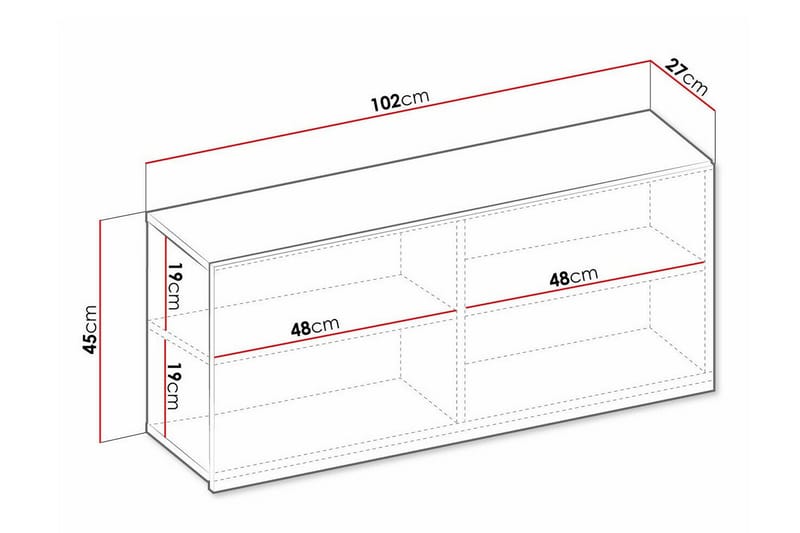 Rathmore Highboard NO_BRAND Light brown - Förvaring - Förvaringsmöbler - Byrå