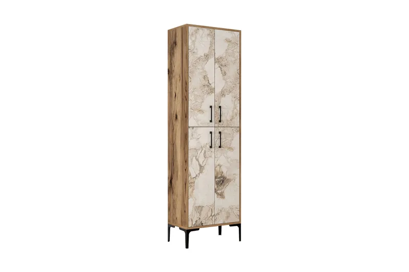Retzow Highboard 60x35 cm - Brun/Vit - Förvaring - Förvaringsmöbler - Byrå