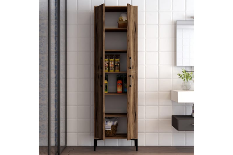 Retzow Highboard 60x35 cm - Mörkbrun - Förvaring - Förvaringsmöbler - Byrå