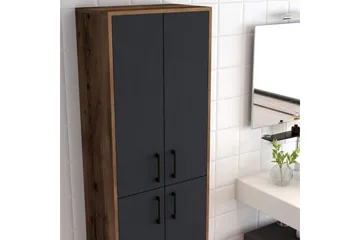 Retzow Highboard 60x35 cm - Mörkbrun/Antracit - Förvaring - Förvaringsmöbler - Byrå