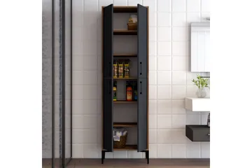 Retzow Highboard 60x35 cm - Mörkbrun/Antracit - Förvaring - Förvaringsmöbler - Byrå