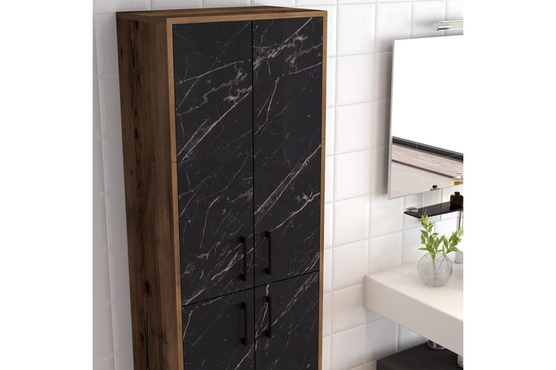 Retzow Highboard 60x35 cm - Mörkbrun/Svart - Förvaring - Förvaringsmöbler - Byrå
