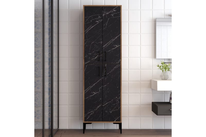 Retzow Highboard 60x35 cm - Mörkbrun/Svart - Förvaring - Förvaringsmöbler - Byrå
