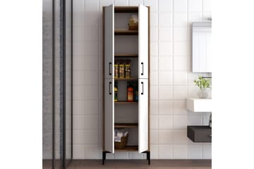Retzow Highboard 60x35 cm - Mörkbrun/Vit - Förvaring - Förvaringsmöbler - Byrå