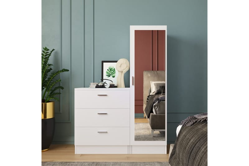 Rinorea Förvaringsskåp 40x140 cm - Vit - Förvaring - Förvaringsmöbler - Byrå