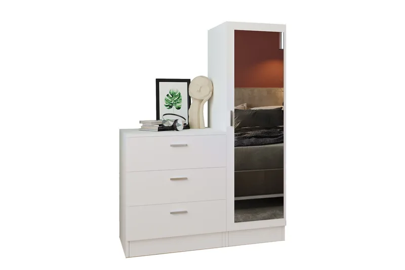 Rinorea Förvaringsskåp 40x140 cm, Vit