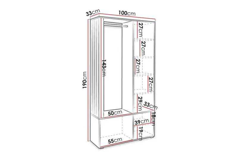 Rosehall Highboard Brown - Förvaring - Förvaringsmöbler - Byrå