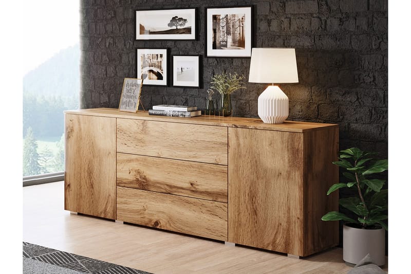 Sagira Byrå 111x68 cm Trä - Natur - Förvaring - Förvaringsmöbler - Byrå