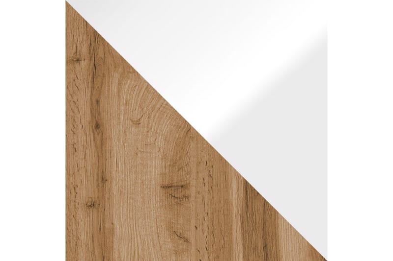Sagira Byrå 111x68 cm Trä/Vit högglans - Natur/Vit - Förvaring - Förvaringsmöbler - Byrå