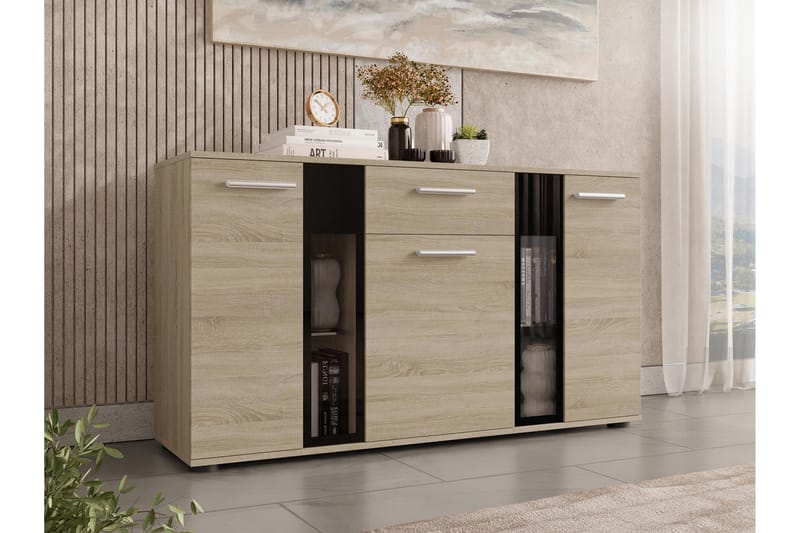 SALSA Byrå 140x40x80 cm - Beige/Grå - Förvaring - Förvaringsmöbler - Byrå
