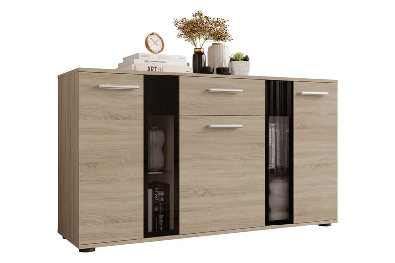 SALSA Byrå 140x40x80 cm - Beige/Grå - Förvaring - Förvaringsmöbler - Byrå