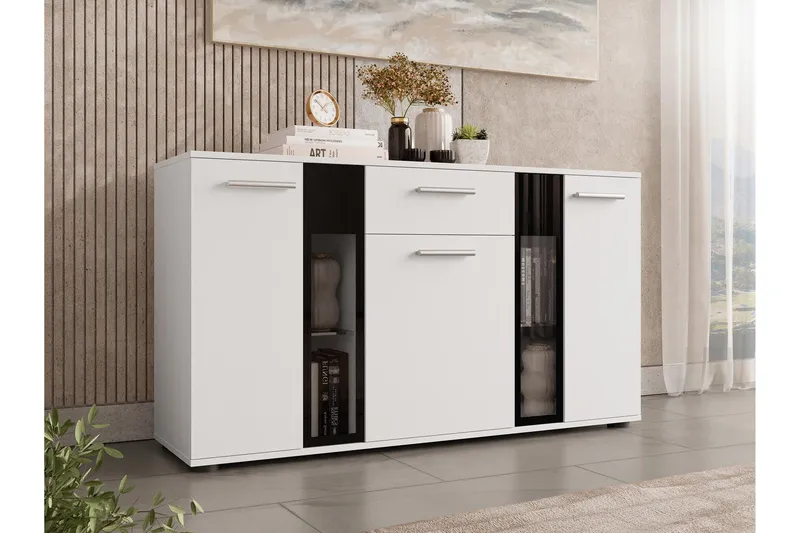 Salsa Byrå 140x40x80 cm - Vit - Förvaring - Förvaringsmöbler - Byrå