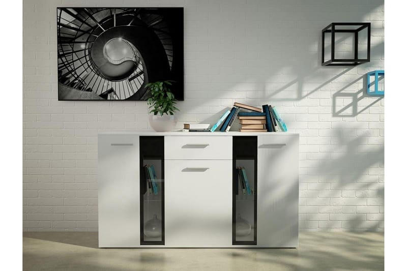 SALSA Byrå 140x40x80 cm - Vit - Förvaring - Förvaringsmöbler - Byrå