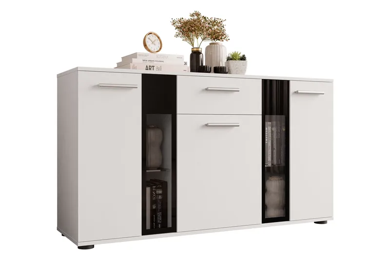 Salsa Byrå 140x40x80 cm - Vit - Förvaring - Förvaringsmöbler - Byrå