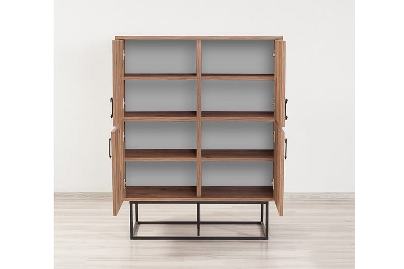 Sapphira Förvaringsskåp 4 Dörrar - Trä/Svart - Förvaring - Förvaringsmöbler - Byrå