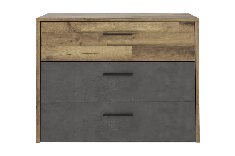 Scrafton Byrå 100 cm - Grå/Brun - Förvaring - Förvaringsmöbler - Byrå