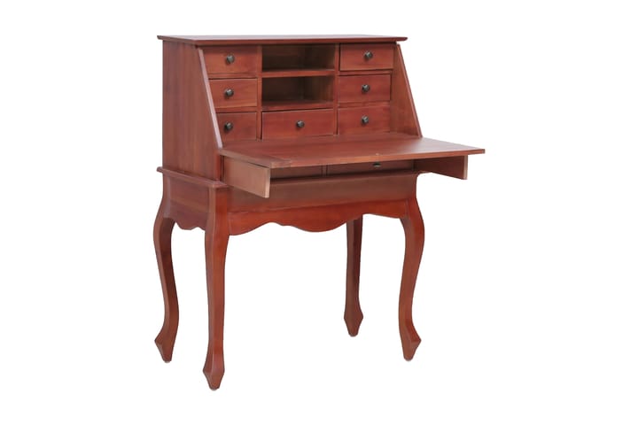 Sekretär brun 78x42x103 cm massivt mahognyträ - Brun - Bord - Sekretär - Skrivbord