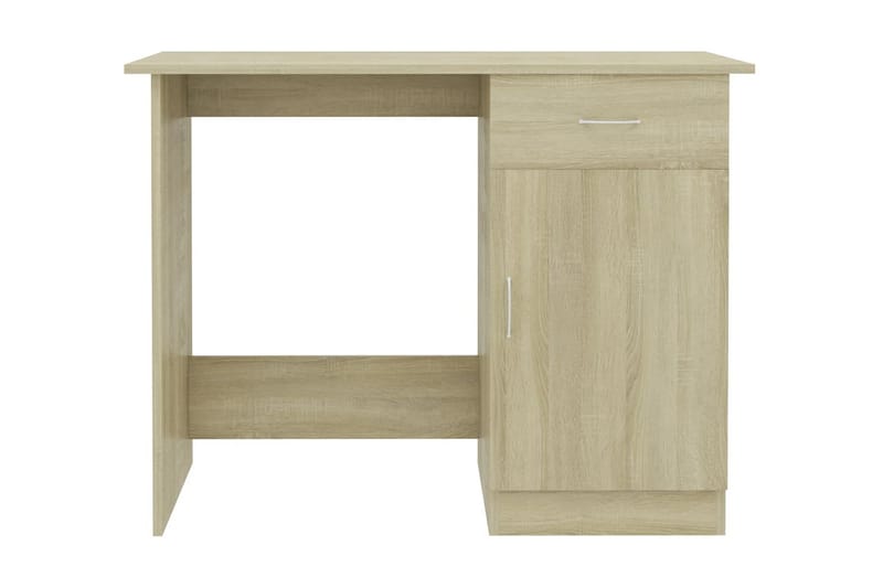 Skrivbord sonoma-ek 100x50x76 cm spånskiva - Brun - Förvaring - Förvaringsmöbler - Byrå - Sekretär