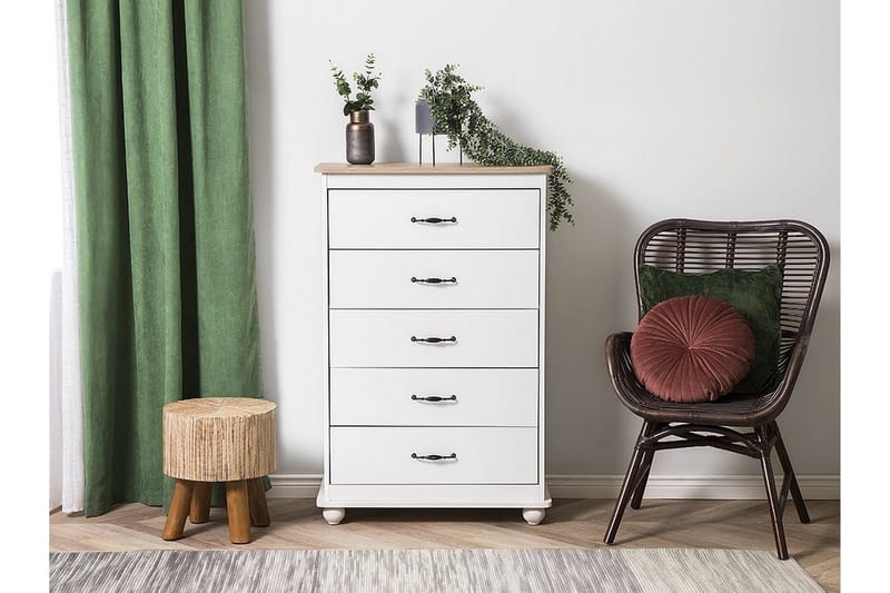 Sharon Byrå 39|76 cm - Vit - Förvaring - Förvaringsmöbler - Byrå