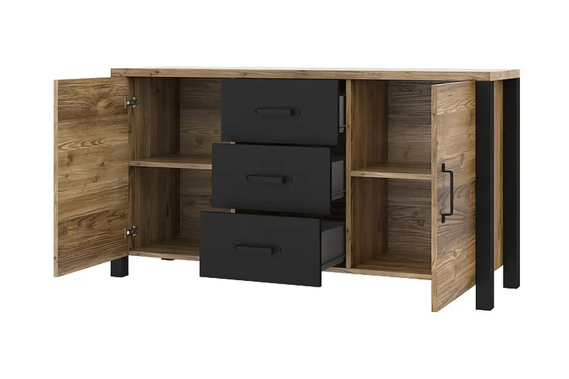 Skarebol Skåp - Svart/Trä/Natur - Förvaring - Förvaringsmöbler - Byrå