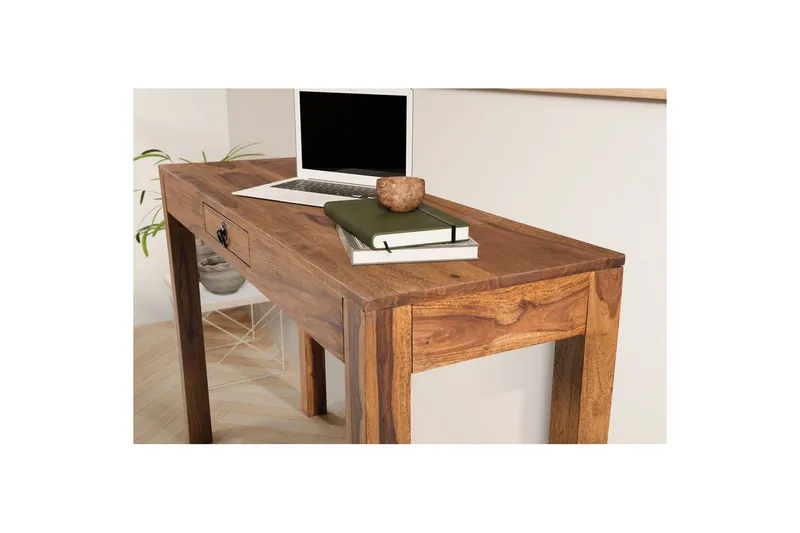 Skrivbord Wohnling för hemmakontor med låda i massivträ - Möbler - Hemmakontor - Skrivbord