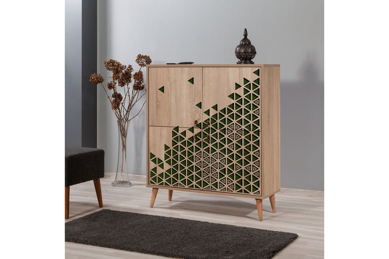 STENBYN Förvaringsskåp 111 cm Brun - Brun - Förvaring - Förvaringsmöbler - Byrå