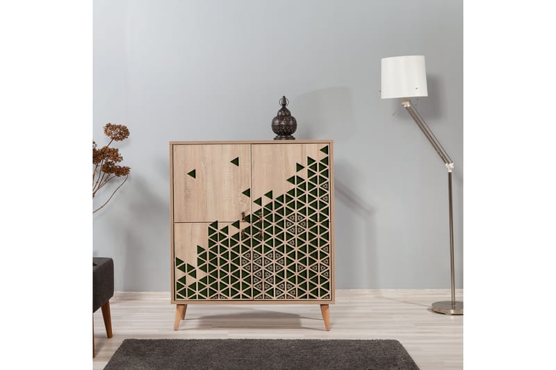 STENBYN Förvaringsskåp 111 cm Brun - Brun - Förvaring - Förvaringsmöbler - Byrå