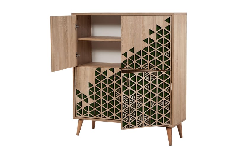 STENBYN Förvaringsskåp 111 cm Brun - Brun - Förvaring - Förvaringsmöbler - Byrå